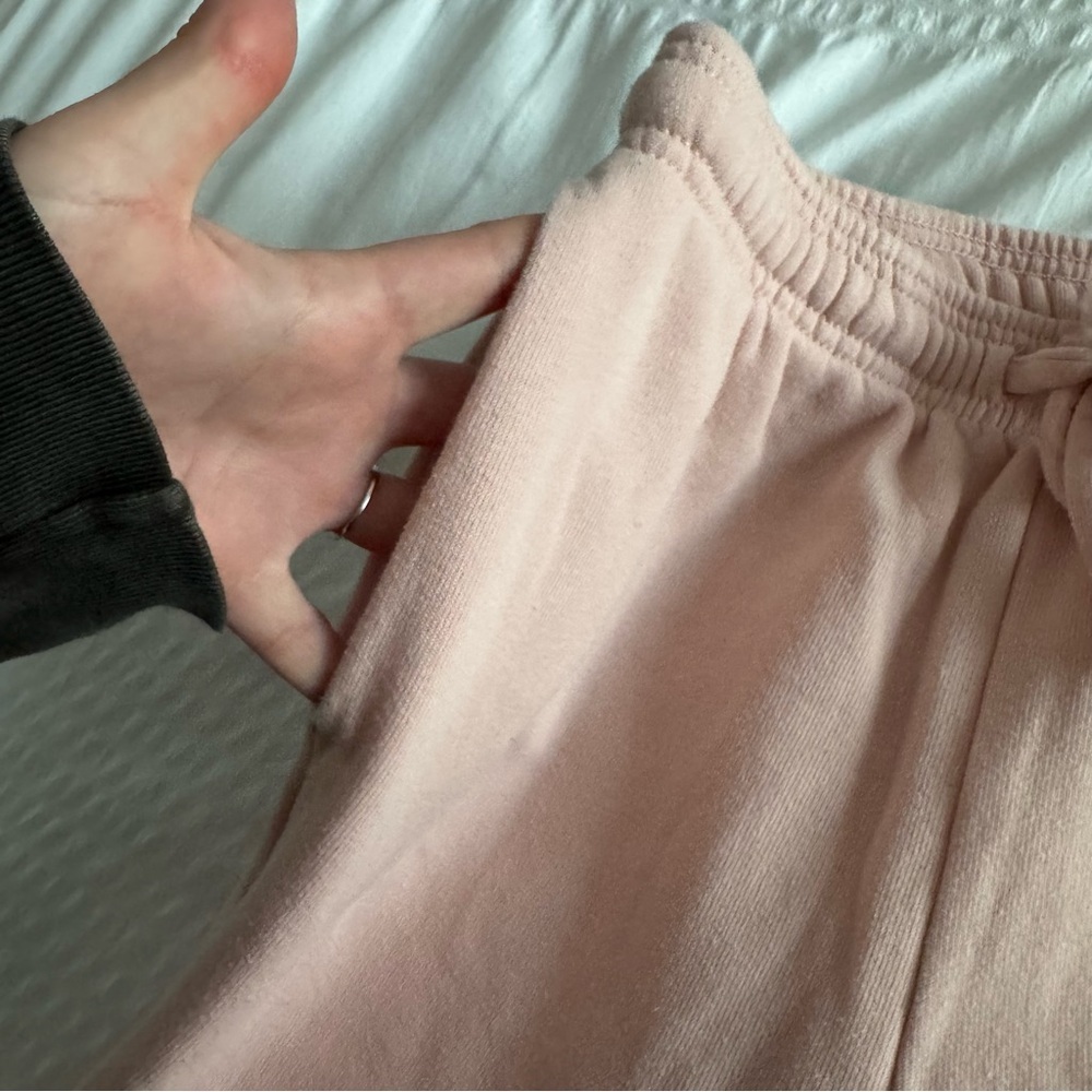 Blush Pink Cropped Hoodie and Jogger Set size large - Picture 6 of 6